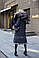 Пальто зимове з натурального хутра чорнобурки, фото 3