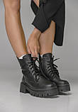 Шкіряні зимові черевики на овчині від українського виробника, фото 2