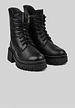 Шкіряні зимові черевики на овчині від українського виробника, фото 3