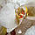 Вінілова наклейка на холодильник Орхідеї і краплі роси 02 (самоклеюча плівка ПВХ) бежевий 600*1800 мм, фото 9