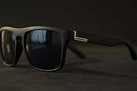 Quiksilver Солнцезащитные очки The Ferris Мужские Женские Черной Матовой оправе Черные Темные линзы от Солнца