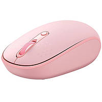 Мышка беспроводная оптическая Wireless mouse BASEUS F01B |2.4G/BT5.0+BT3.0| Розовый (B01055503413-00)