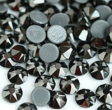 Термо стрази XIRIUS 16 граней (8+8) Jet Hematite SS16 Hot Fix 1440 шт., фото 3