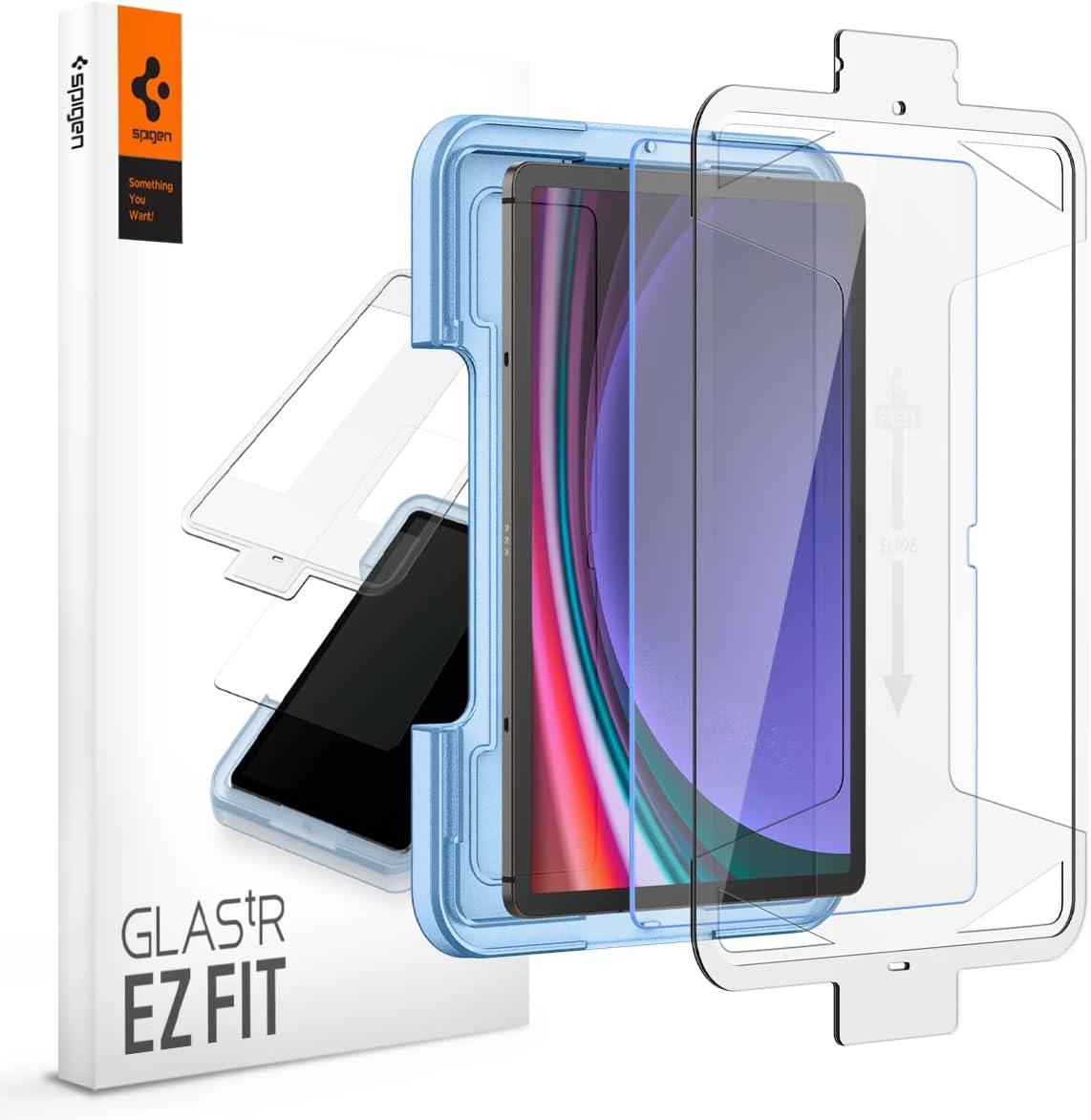 Захисне скло Spigen для Galaxy Tab S9 Plus (12.4") - EZ FIT GLAS.tR (1 шт), Clear (AGL06999)
