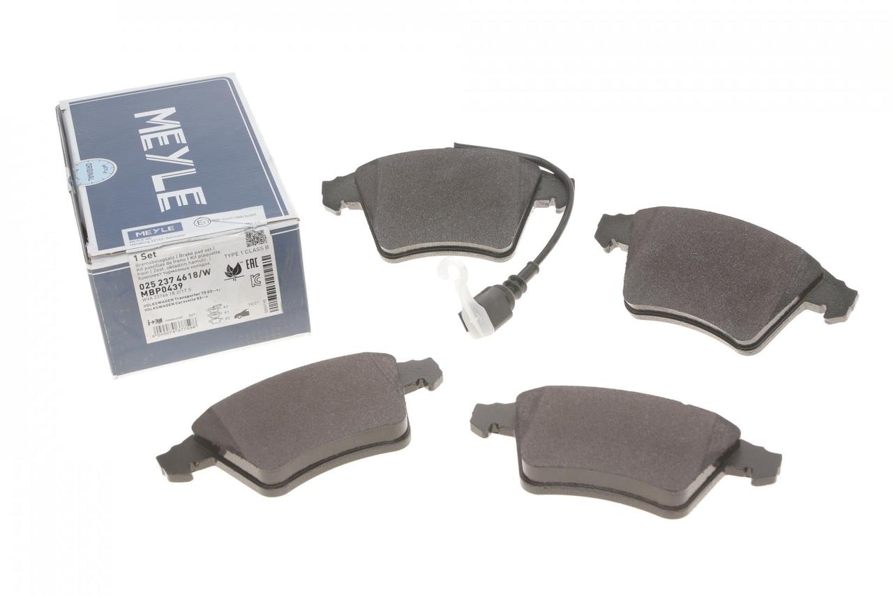 Meyle 025 237 4618/W Колодки гальмівні передні Volkswagen T5, Transporter T5, California T5;