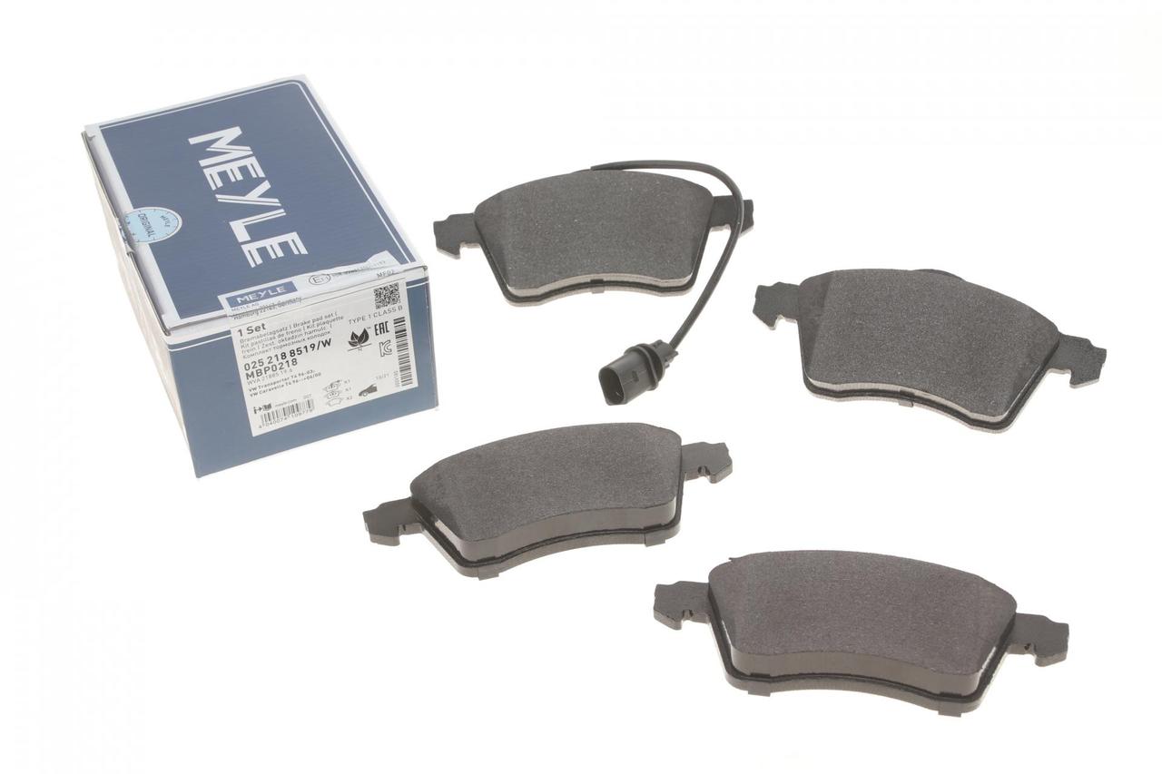 Meyle 025 218 8519/W Колодки гальмівні передні Volkswagen Transporter T4, California T4;, фото 1