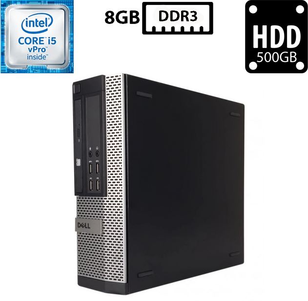 Комп'ютер Dell Optiplex 9010 SFF/Intel Core i5-3570 3.40GHz/8GB DDR3/HDD 500GB/Intel HD Graphics 2500