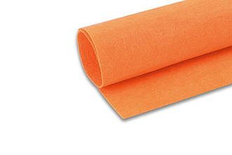 Фетр листовий, жовтогарячий, 1 мм, 20х30, HG170-033