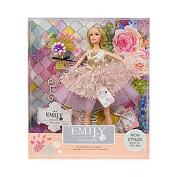 Лялька Emily Bambi QJ077B з букетом і аксесуарами    Золотий, World-of-Toys