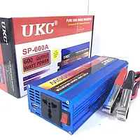Преобразователь напряжения инвертор чистый синус 12V-220V-600W UKC инвертор автомобильный USB