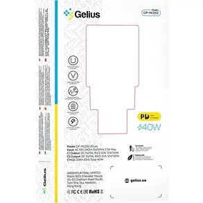 МЗП блочок 40W 2USB-C Fast Charger GP-HC052 Gelius white (90588), фото 4