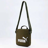 Puma no.1 logo portable bag 076055 03 сумка на плече месенджер барсетка оригінал унісекс зелена