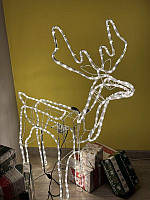 Новогодний декор для дома, Новогодние олени, Праздничное освещение,Голова оленя, Светодиодные олени, 95 см