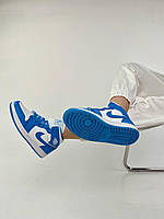 Повседневная обувь. Стильные кроссы для девушек Найк. Демисезонная женская обувь Nike голубого цвета.