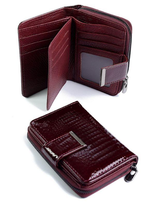 Жіночий шкіряний гаманець 5198 Wine Red. Купити жіночий шкіряний гаманець гуртом і в роздріб в Україні
