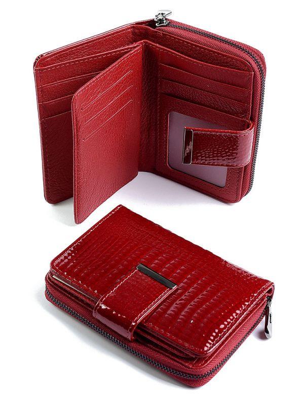 Жіночий шкіряний гаманець 5198 Red. Купити жіночий шкіряний гаманець гуртом і в роздріб в Україні