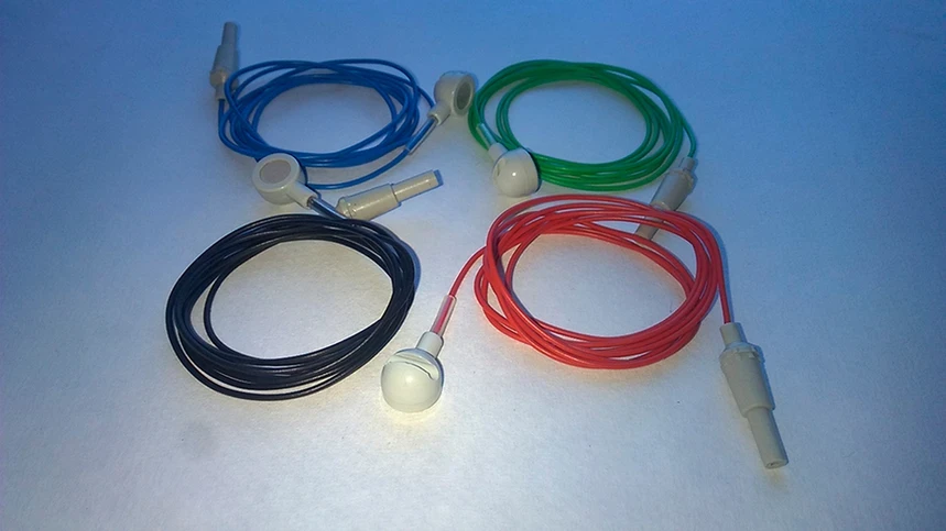 Електрод ЕЕГ типу «таблетка» з відведенням 1 м, роз'ємом (посилений провід) для DX-NT