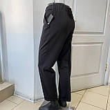 Брюки жіночі штани класичні на резинці 56 чорні, фото 2