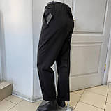 Брюки жіночі штани класичні на резинці 56 чорні, фото 4