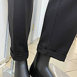 Брюки жіночі штани класичні на резинці 56 чорні, фото 6