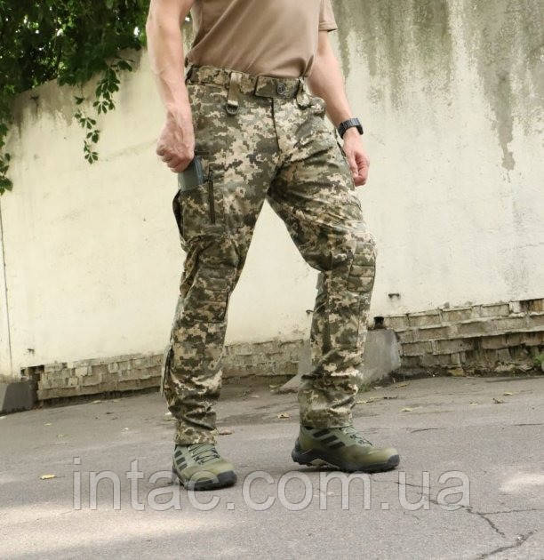 Штани тактичні з наколінниками піксель, ріп стоп RAPTOR