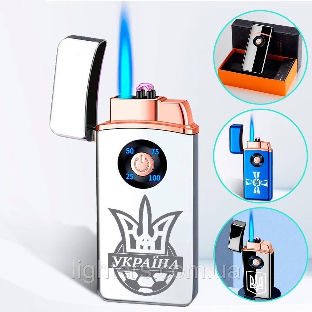 Електроімпульсна запальничка USB + турбо в подарунковій упаковці LG-626U2