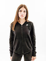 Жіноча Толстовка Nike CLUB FLC FZ HOODIE STD Чорний  M (7dDQ5471-010 M)