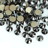 Стрази клейові XIRIUS 16 граней (8+8) Jet Hematite SS20 Non-Hot Fix 100 шт., фото 2