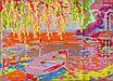 Набір для вишивання за нанесеною на канву схемою "Autumn in the creek". AIDA 14CT printed 47*38 см, фото 7