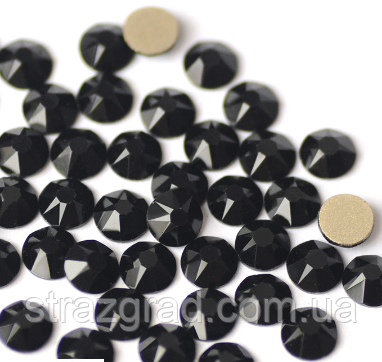 Стрази клейові XIRIUS 16 граней (8+8) Jet Black SS16 Non-Hot Fix 1440 шт.