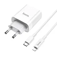 МЗП Type C to Type C PD20W+QC3.0 C80A white Hoco