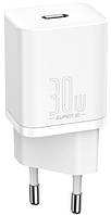 МЗП блочок Baseus Super Silicone PD 30W Type-C White (CCSUP-J02)