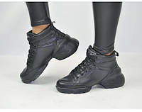 Черные высокие Женские кроссовки