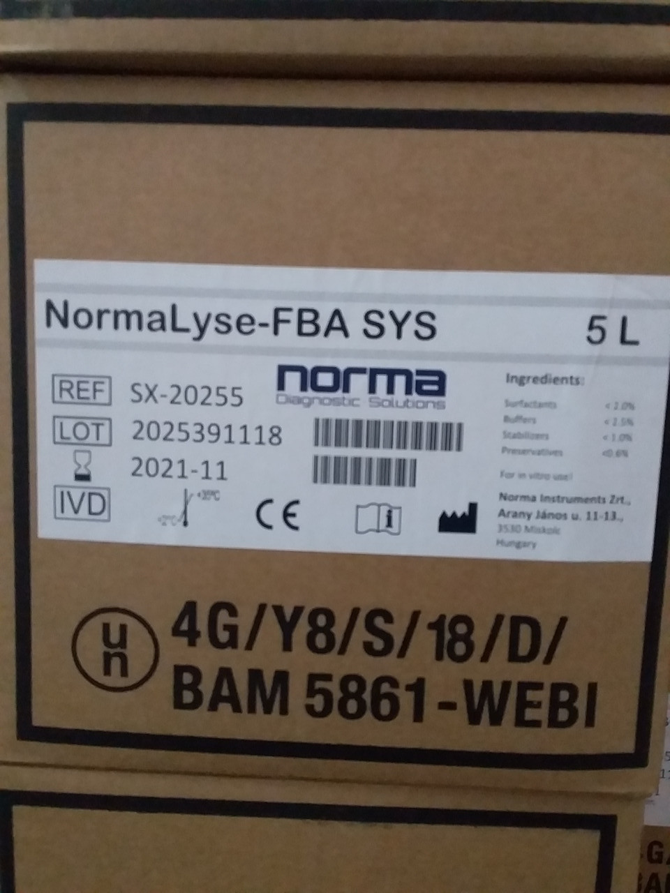 Лізуючий розчин NormaLyse-FBA SYS