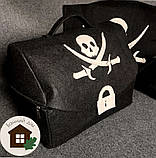 Подарунковий набір в лазню «Пірат» чорний, фото 3