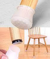 Накладка на ніжки стільців та меблів - 4шт/уп, Силіконова, Колір прозоро - білий