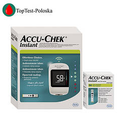 Глюкометр Акку Чек Інстант (Accu Chek Instant) + 50 тест-смужок Аку Чек Інстант