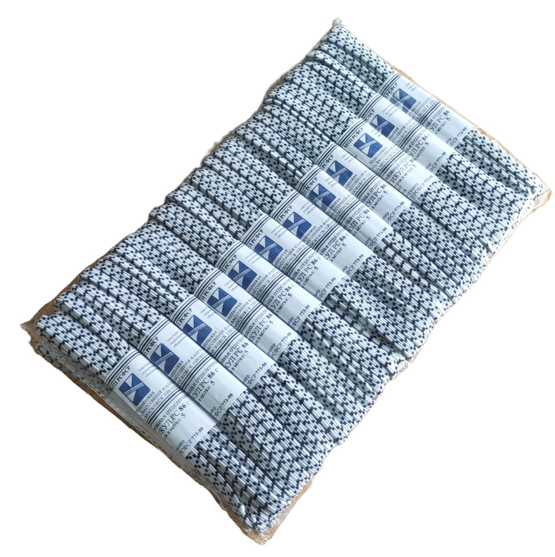 Резинка для білизни х/б подвійна (24 мотки по 2,5м/упаковка) зиг заг