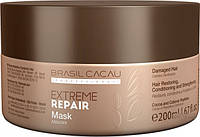 Маска для экстремального восстановления Cadiveu Brasil Cacau Extreme Repair Hair Mask 200 ml UQ, код: 2408218