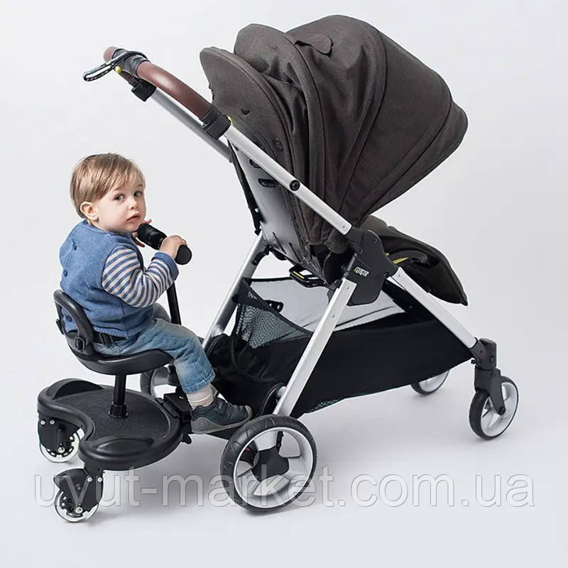 Універсальне сидіння підніжка на коляску для другої дитини CARRELLO Kiddy Board CRL-7007, фото 1