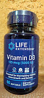 Витамин Д3 5000 МЕ 60 капс США Life Extension Vitamin D3 125 мкг Иммунитет Мышцы Кости
