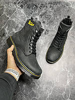 Зимние мужские ботинки на меху серые Dr. Martens Air Wair 41 (27)