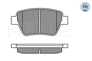Колодки гальмівні задні Meyle 0252456317/PD Volkswagen Caddy 10- (Platinum)