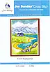 Набір для вишивання за нанесеною на канву схемою "Highland hut". AIDA 14CT printed 21*29 см, фото 3
