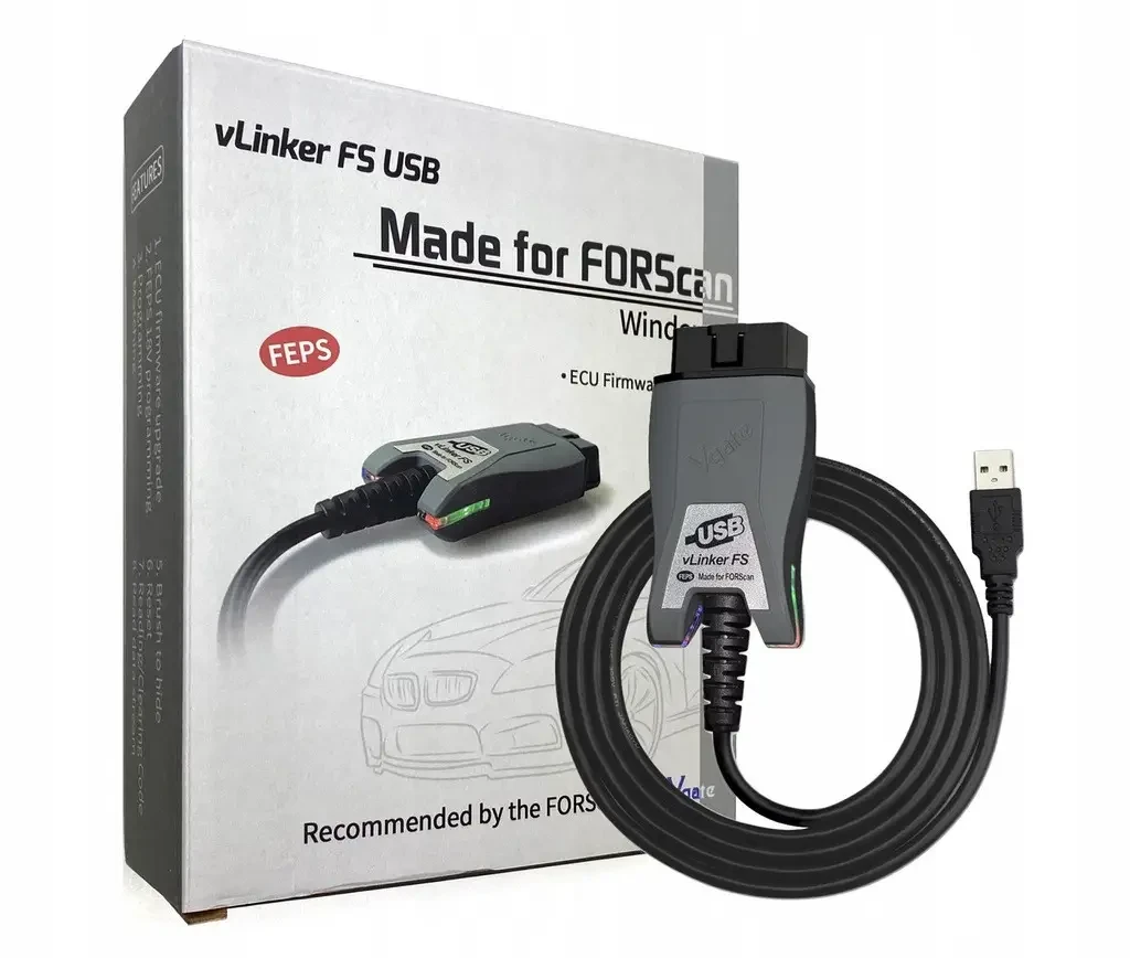 Автосканер Vgate vLinker FS для Ford, Mazda (FORScan HS/MS-CAN)