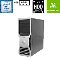 Комп'ютер Dell Precision T3500 TWR/Intel Xeon W3530 2.80GHz/6GB DDR3/HDD250GB+HDD 250GB/NVIDIA Quadro FX1800(768MB DDR3)