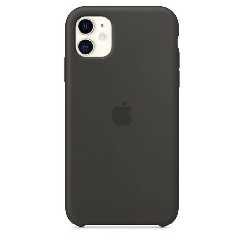 Silicone case for iphone 12 mini (18) black, фото 1
