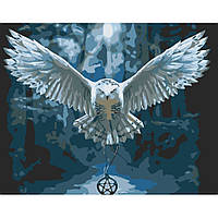 Картина по номерам птицы сова Ночной хищник 11682-AC 40х50 см Арт Крафт