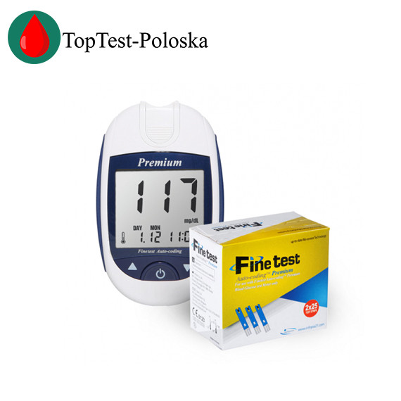 Глюкометр Finetest Premium (Файнтест Преміум) + 50 тест смужок