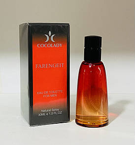 Парфумована вода для чоловіків Cocolady Farengeit 30 мл (аромат схожий на Dior Fahrenheit)